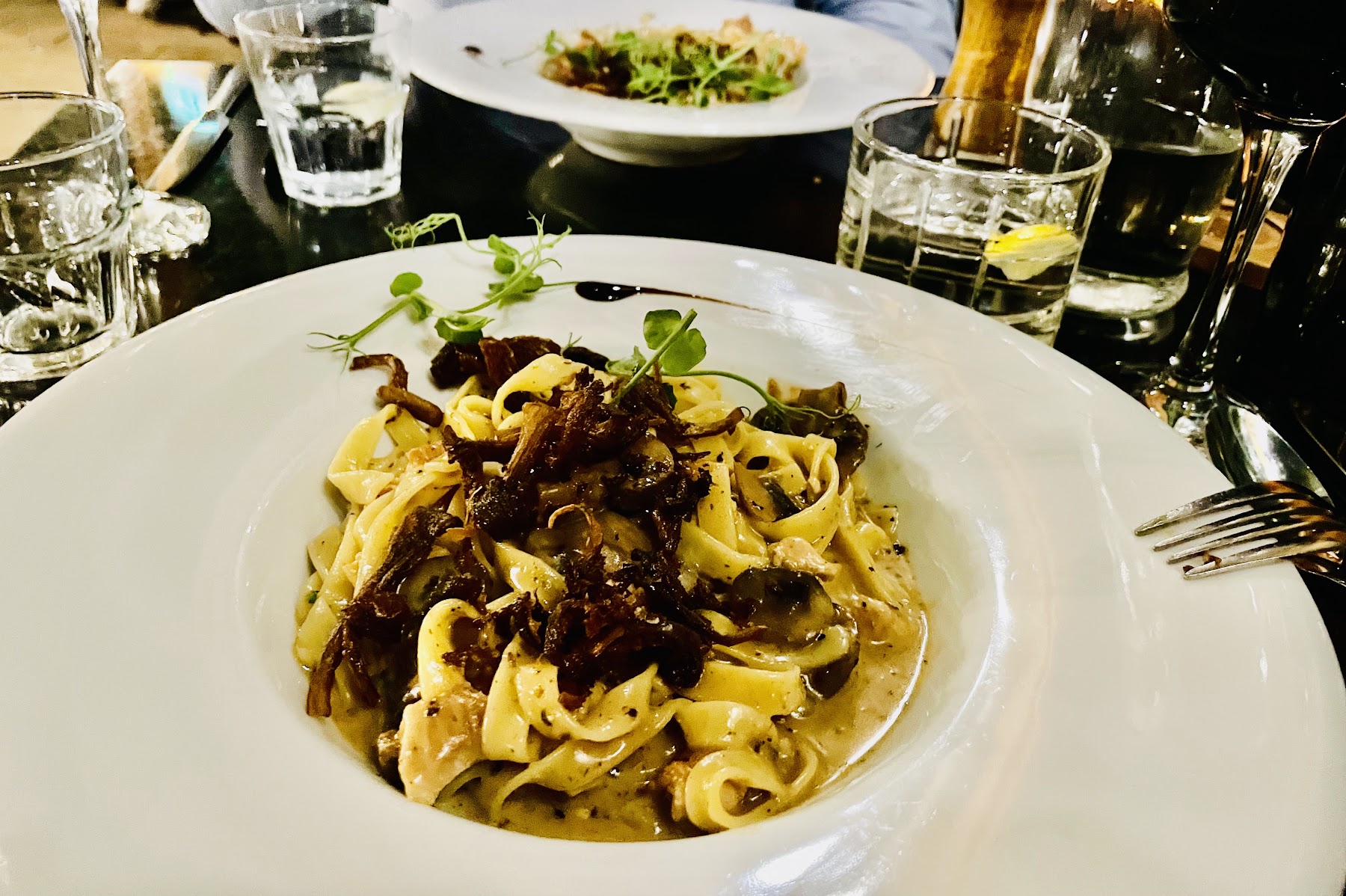creamy mushroom pasta